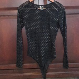 Sheer sparkle bodysuit